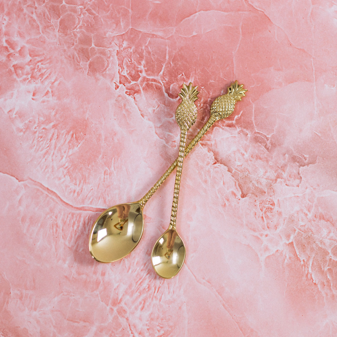 Комплект месингови лъжици Ананас