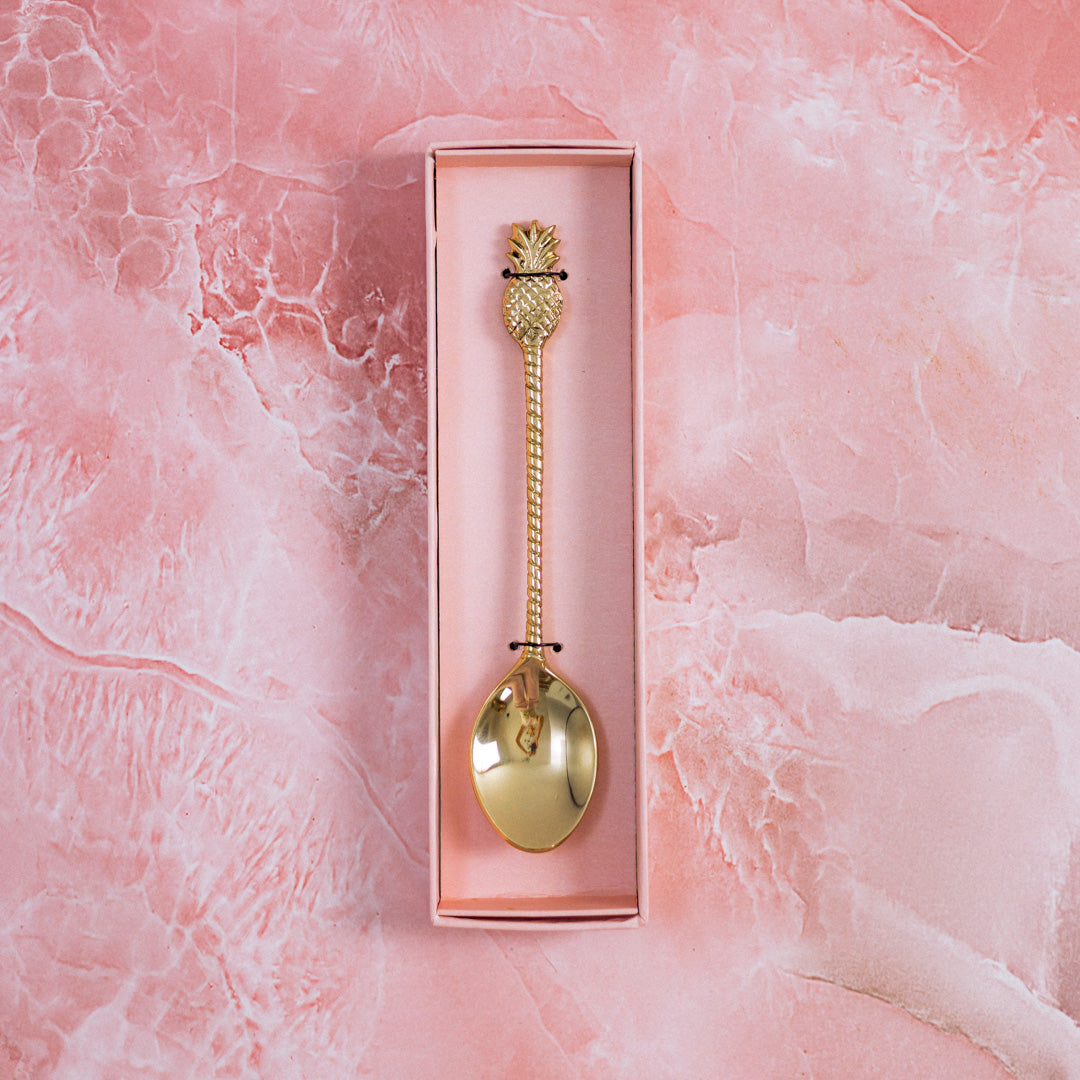 Месингова лъжица Ананас