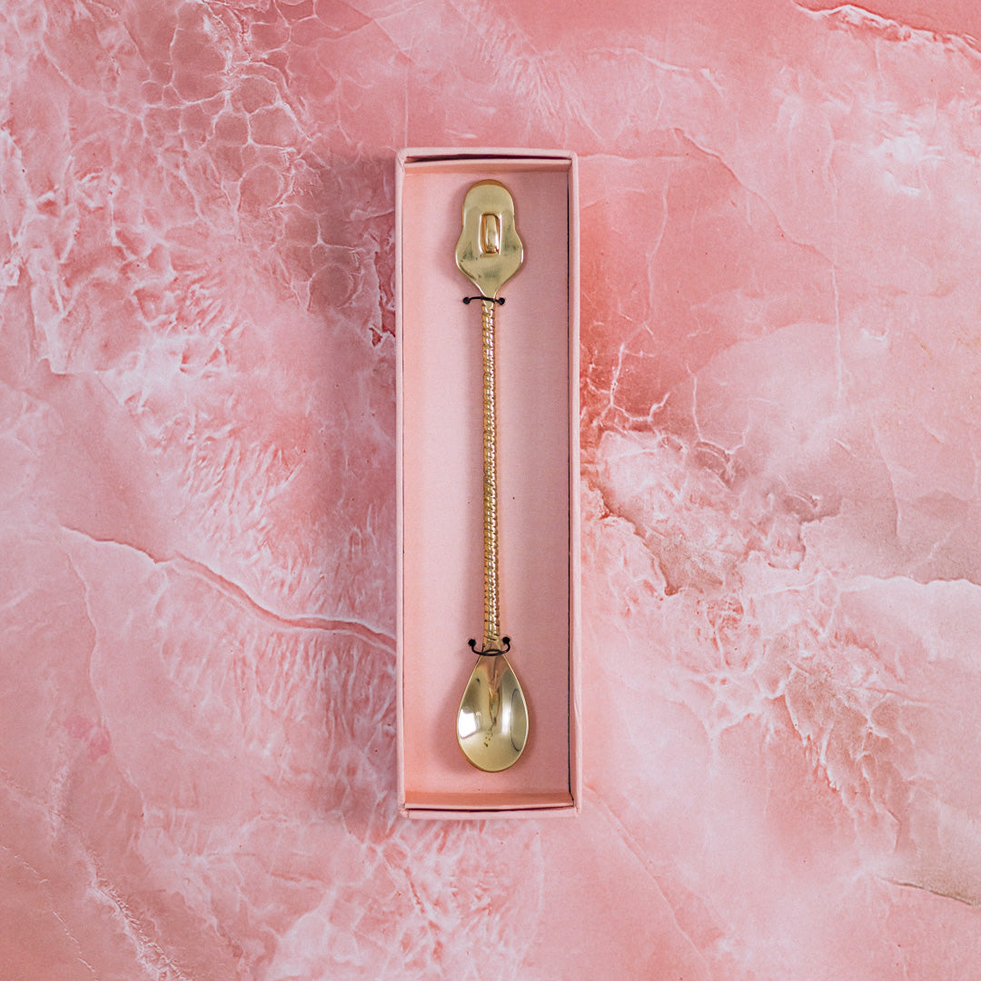 Месингова лъжица Авокадо