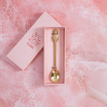 Месингова десертна лъжица Ананас