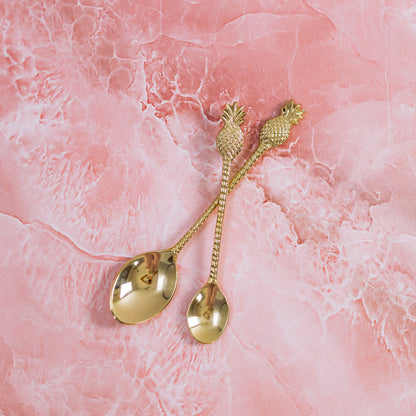 Комплект месингови лъжици Ананас