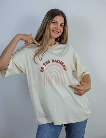 БОХО Тениска „Be The Rainbow“