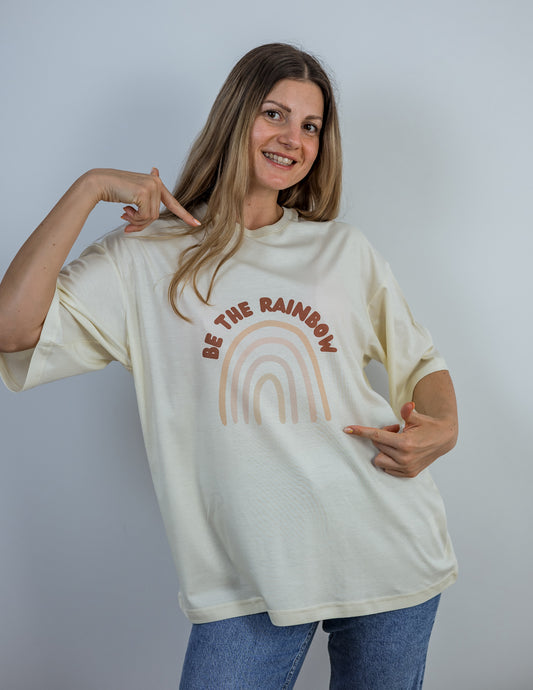 БОХО Тениска „Be The Rainbow“