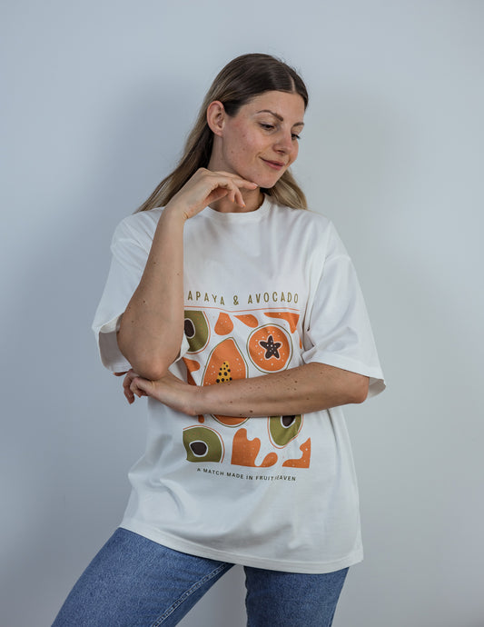 БОХО Тениска „Papaya And Avocado“