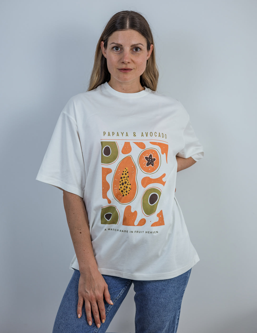 БОХО Тениска „Papaya And Avocado“